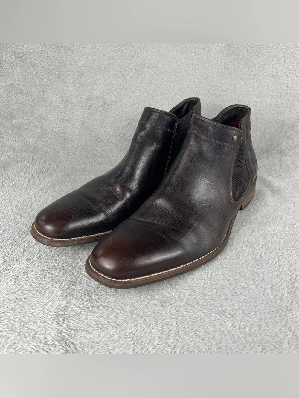 FREEBIRD Chelsea Boots Men's Size 12 Brown Leather Pull On FM Abe Hand Crafted